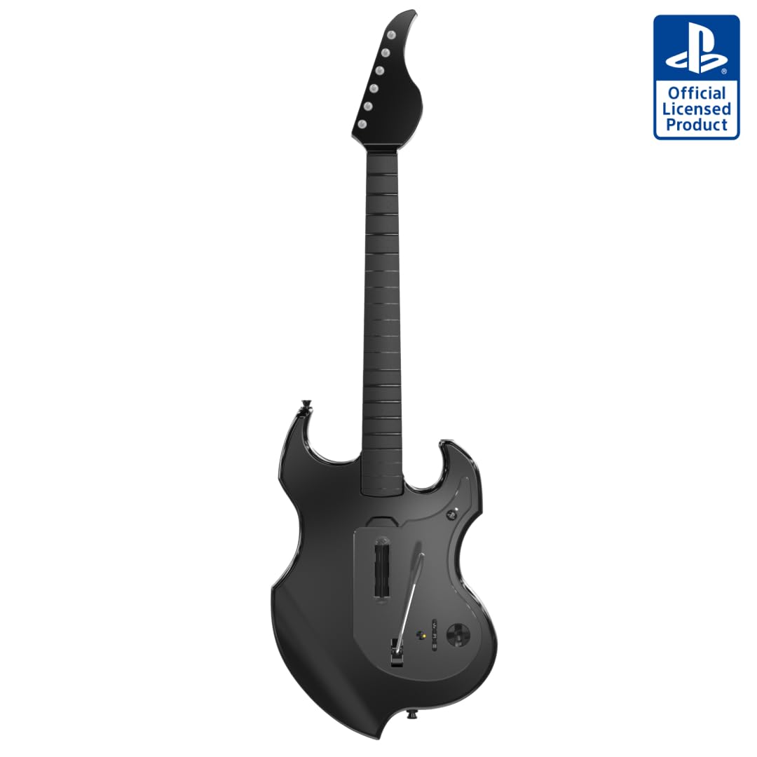 PDP Riffmaster Wireless Guitar Controller for Nintendo Switch 2. Lite. OLED | Licensed for Switch. Fortnite Festival. Rechargeable 40-Hr Battery. Collapsible Design. 2 Mappable Buttons. Audio Jack