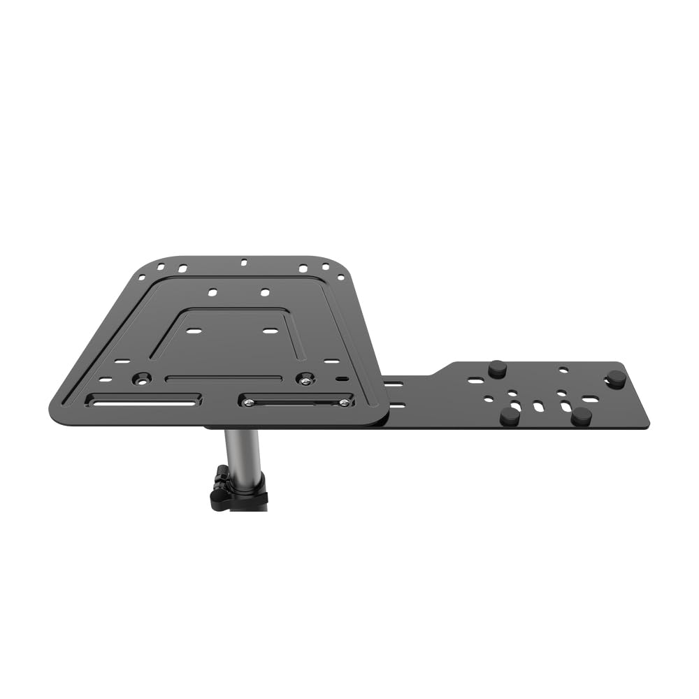Turtle Beach VelocityOne Universal Stand for Flight Simulation & Racing Simulation Accessories with adjustable height design. metal construction. and fold flat design for PC & Xbox