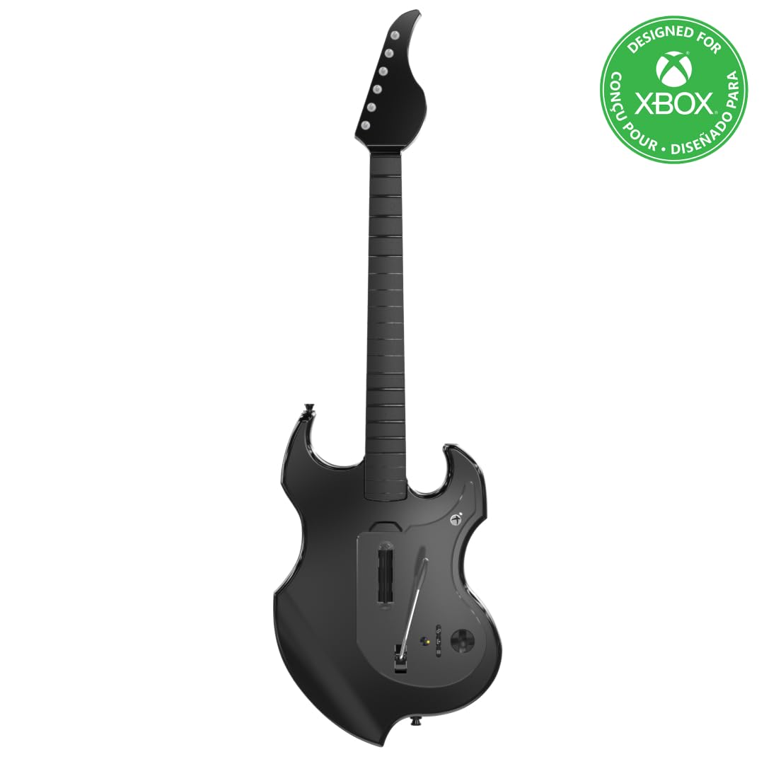 PDP Riffmaster Wireless Guitar Controller for Nintendo Switch 2. Lite. OLED | Licensed for Switch. Fortnite Festival. Rechargeable 40-Hr Battery. Collapsible Design. 2 Mappable Buttons. Audio Jack