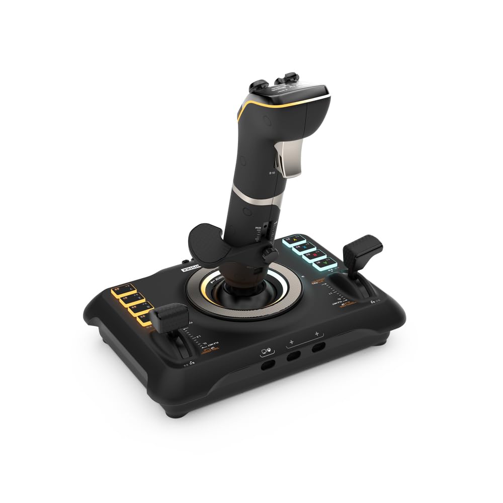 Turtle Beach VelocityOne Flightstick Universal Sim Controller. Xbox. PC | Xbox Series X|S. Xbox One. Joystick for Air & Space Combat Simulation. 27 Programmable Buttons. Hall-Effect Axes