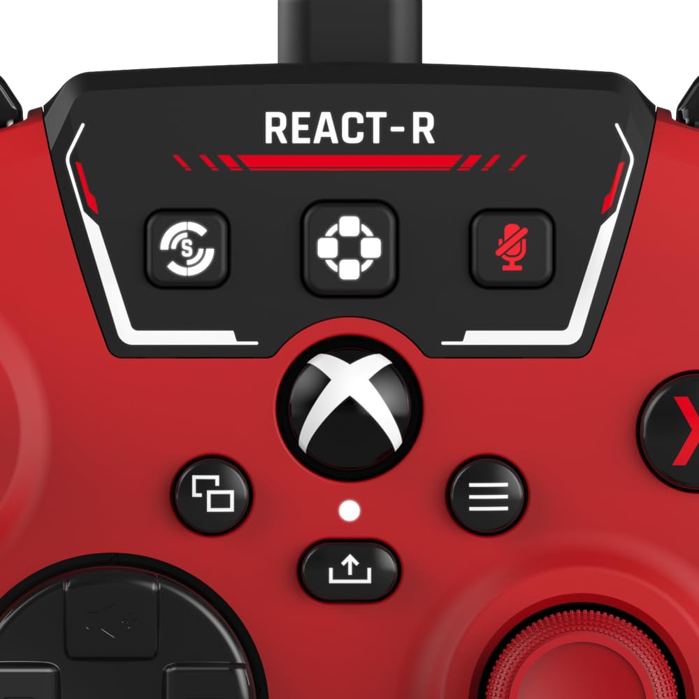 Turtle Beach REACT-R Wired Game Controller – Officially Licensed for Xbox Series X & S. Xbox One. and Windows 10|11 PC's