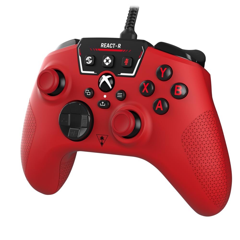 Turtle Beach REACT-R Wired Game Controller – Officially Licensed for Xbox Series X & S. Xbox One. and Windows 10|11 PC's