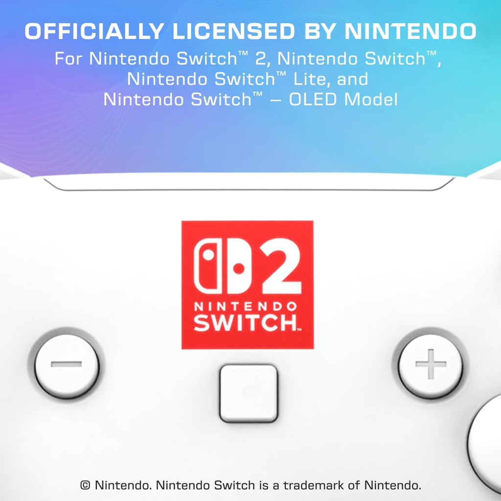 Turtle Beach Afterglow Wave Wireless RGB Game Controller Nintendo Switch 2 | Switch Lite. OLED. TMR Thumbsticks. Rechargeable 20-Hr Battery. 2 Mappable Back Buttons. Motion Controls. C-Button
