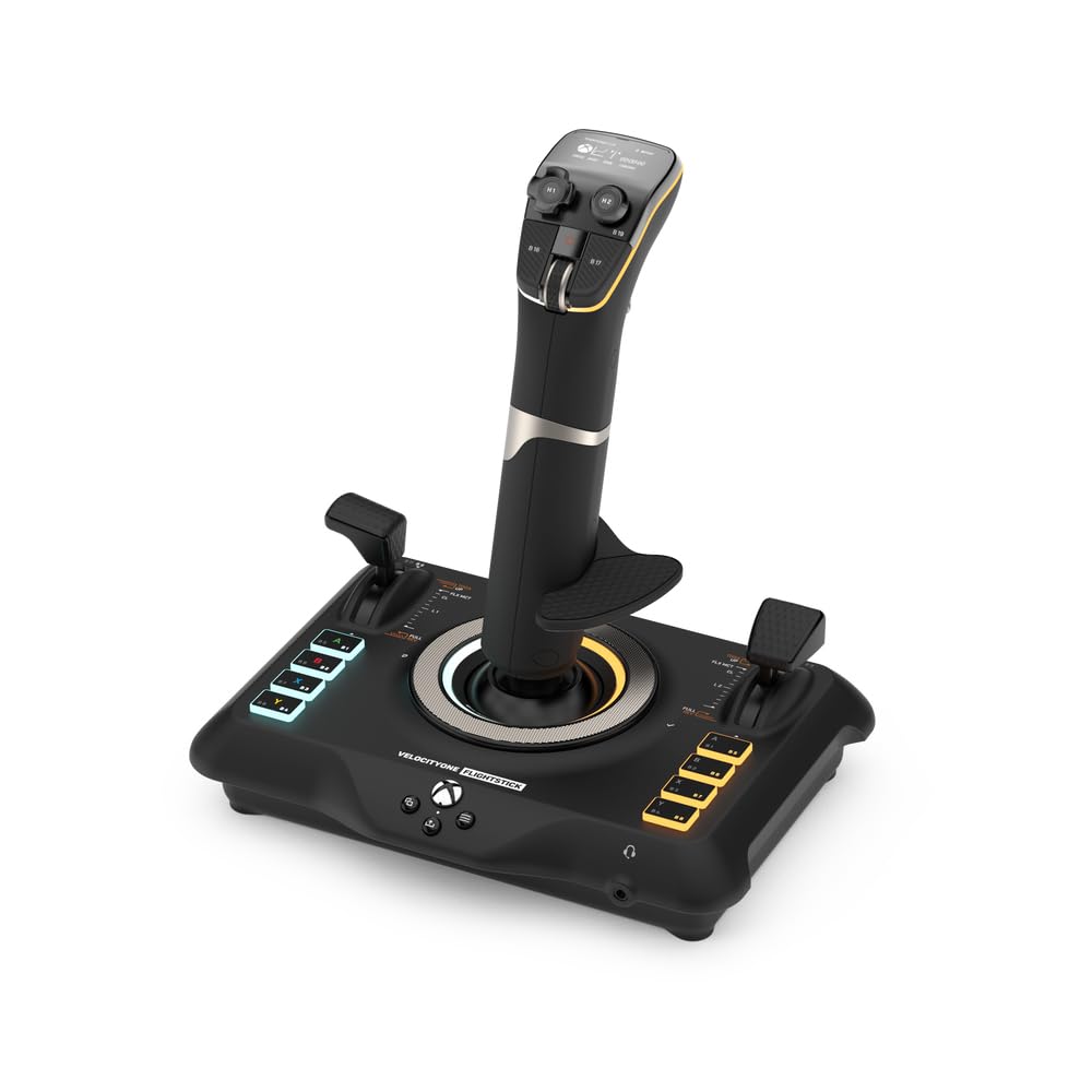 Turtle Beach VelocityOne Flightdeck Universal HOTAS Simulation System - PC | Windows 10 & 11 PCs. Joystick & Throttle for Air & Space Combat Simulation. Touch Display. 139 Mappable Controls