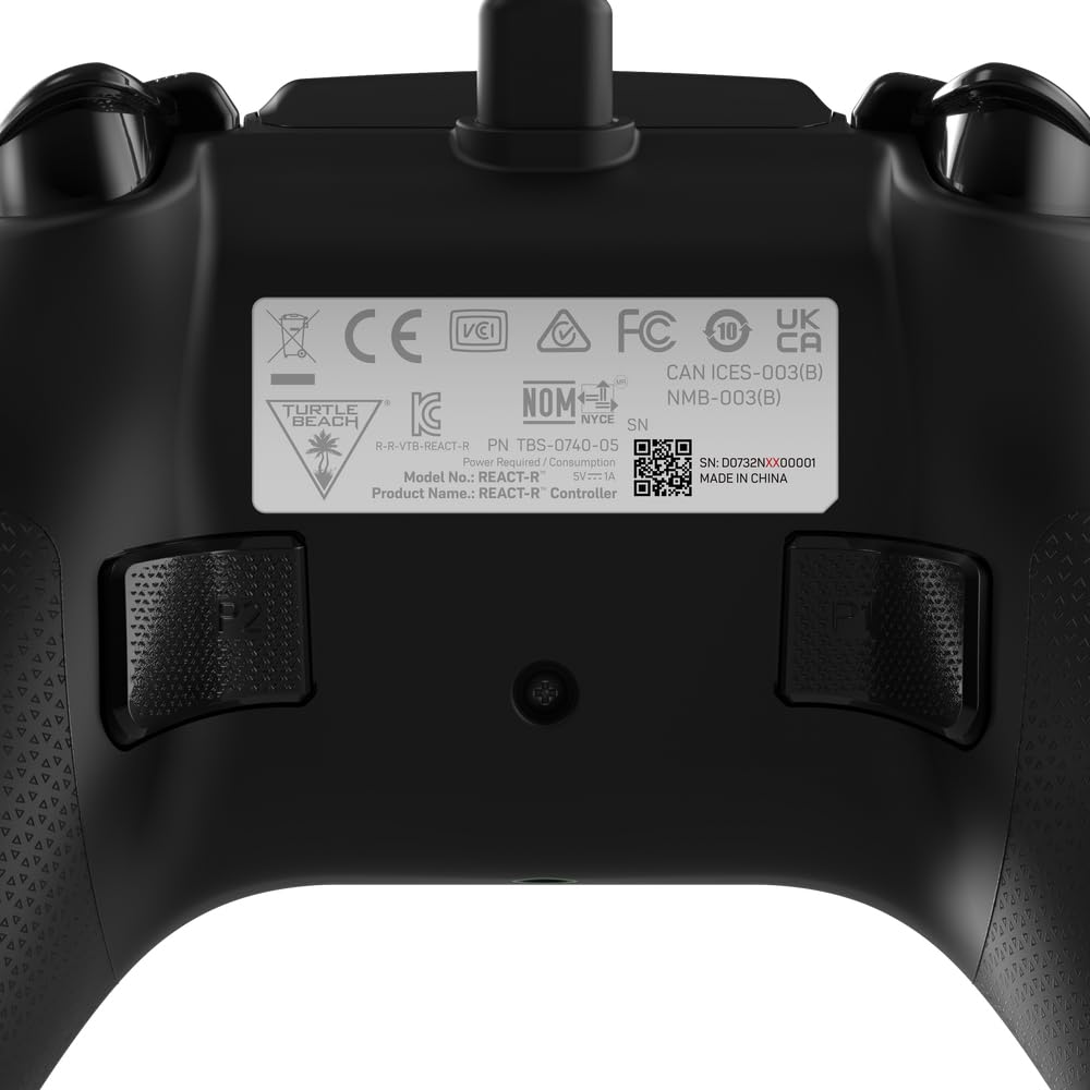 Turtle Beach REACT-R Wired Game Controller – Officially Licensed for Xbox Series X & S. Xbox One. and Windows 10|11 PC's