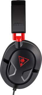 Turtle Beach Recon 50 Wired Multiplatform Gaming Headset for PC. PS5. Xbox | PlayStation. PS4. Xbox Series X|S. PC Splitter Cable. Removable Mic. 40mm Speakers. In-Line Controls. Lightweight