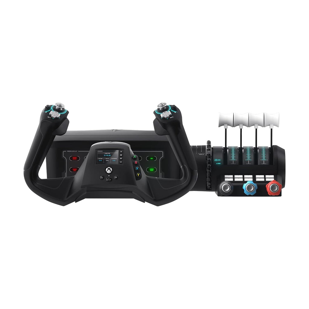 Turtle Beach VelocityOne Flight Universal Control System - Xbox Series X & Xbox Series S. Xbox One & Windows 10 & 11 PCs with Yoke Handle. Throttle Quadrant. Trim Wheel & Rudder Controls