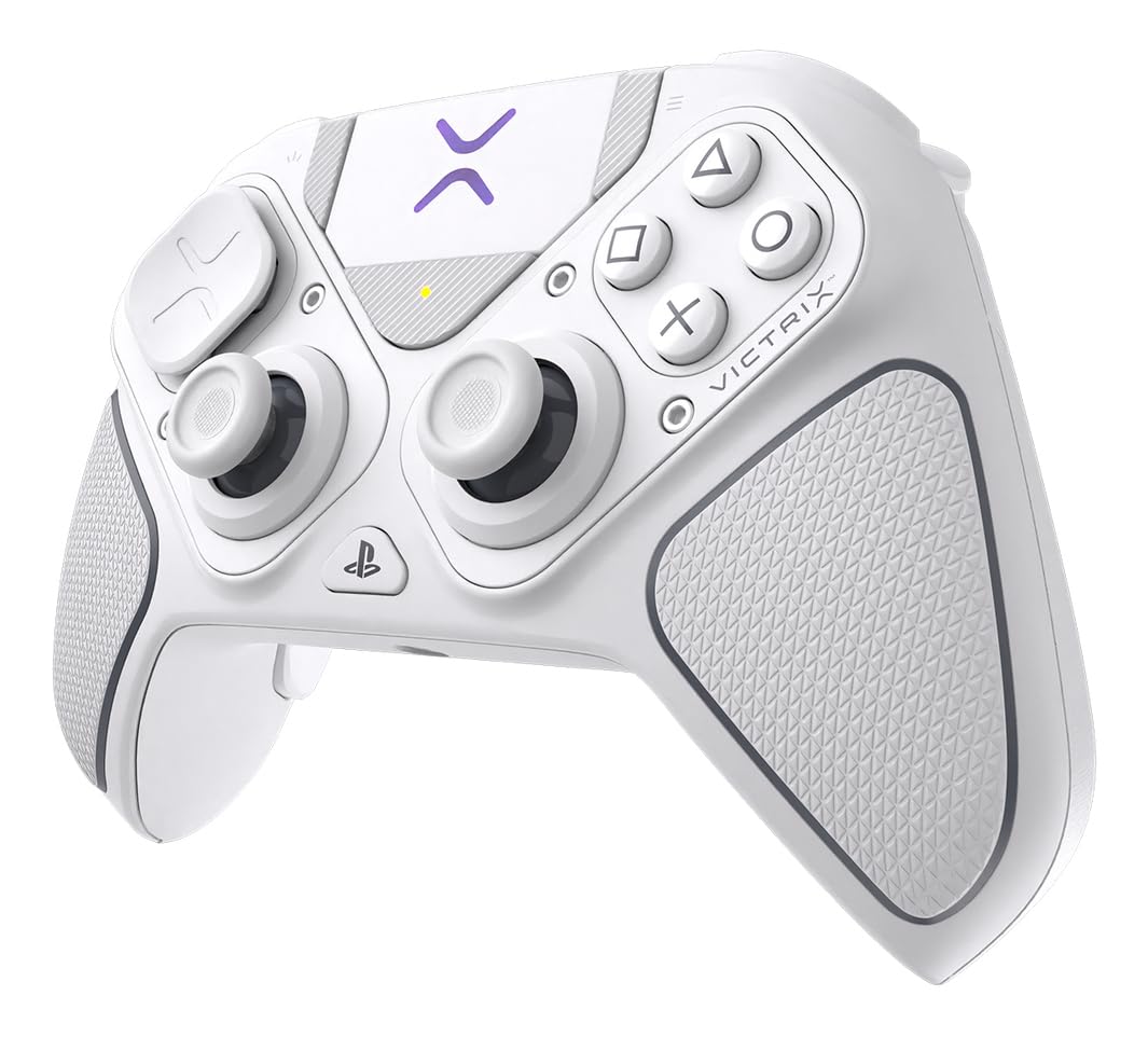 Turtle Beach Victrix Pro BFG Reloaded Wireless Gaming Controller for PS5 | PS5. PS4. PlayStation. PC. Modular. Fightpad Module. Hall-Effect Sticks. Triggers. 4 Remappable Buttons. Esports. White