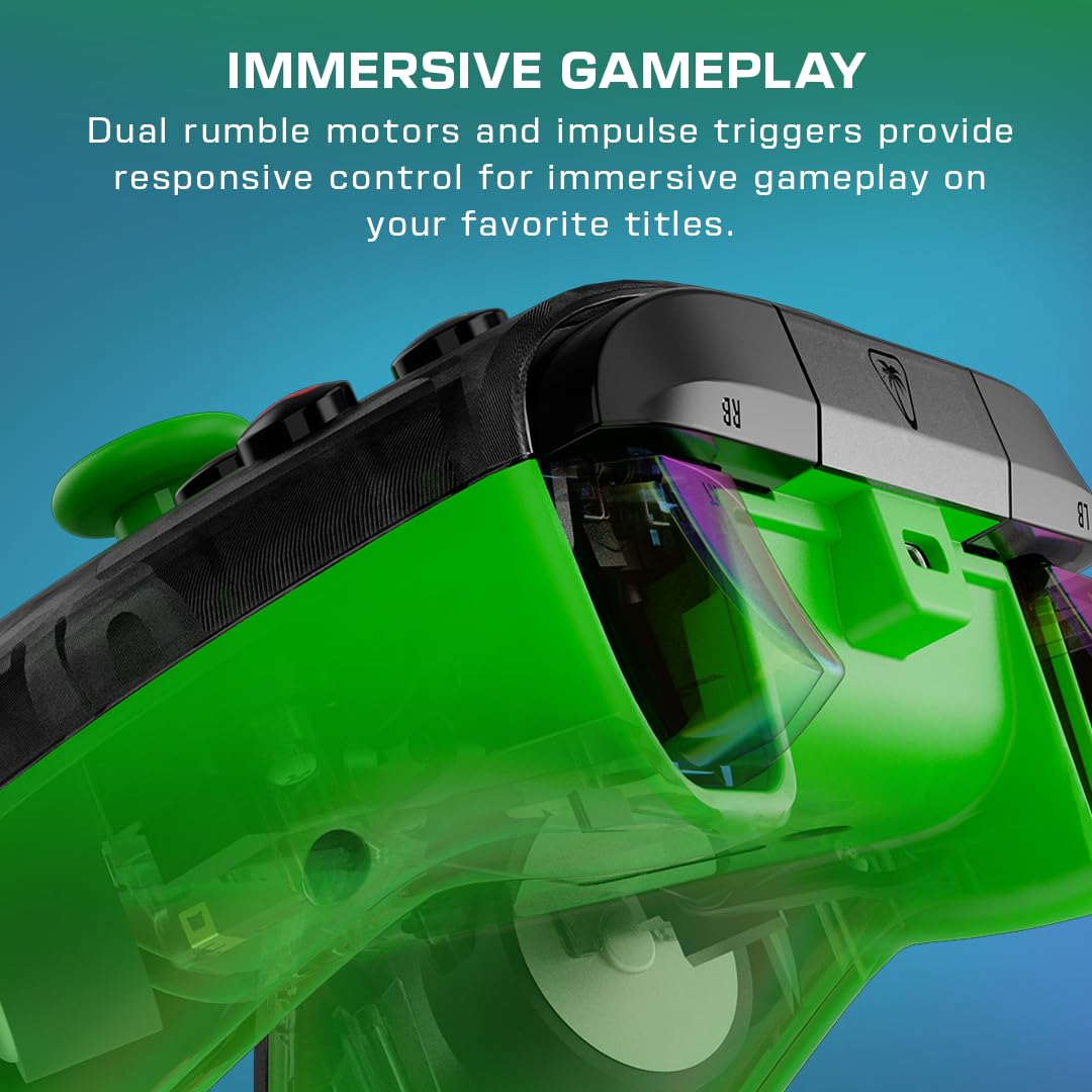 Turtle Beach Rematch Core Wired Gaming Controller Licensed for Xbox & PC | Xbox Series X|S. Xbox One. Audio Controls. Hall-Effect Thumbsticks. Rumble Motors & Impulse Triggers