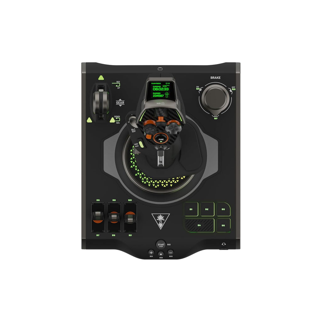 Turtle Beach VelocityOne Flightdeck Universal HOTAS Simulation System - PC | Windows 10 & 11 PCs. Joystick & Throttle for Air & Space Combat Simulation. Touch Display. 139 Mappable Controls