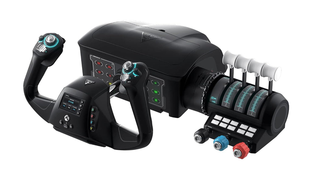 Turtle Beach VelocityOne Flightdeck Universal HOTAS Simulation System - PC | Windows 10 & 11 PCs. Joystick & Throttle for Air & Space Combat Simulation. Touch Display. 139 Mappable Controls