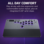 Turtle Beach Victrix Pro KO Leverless Esports All Button Fight Stick. PS5 | PlayStation. PS4. Windows PC. Tournament Arcade Controller. 16 Cherry Switches. Slim Design. RGB Lighting. USB-C Cable. Gray