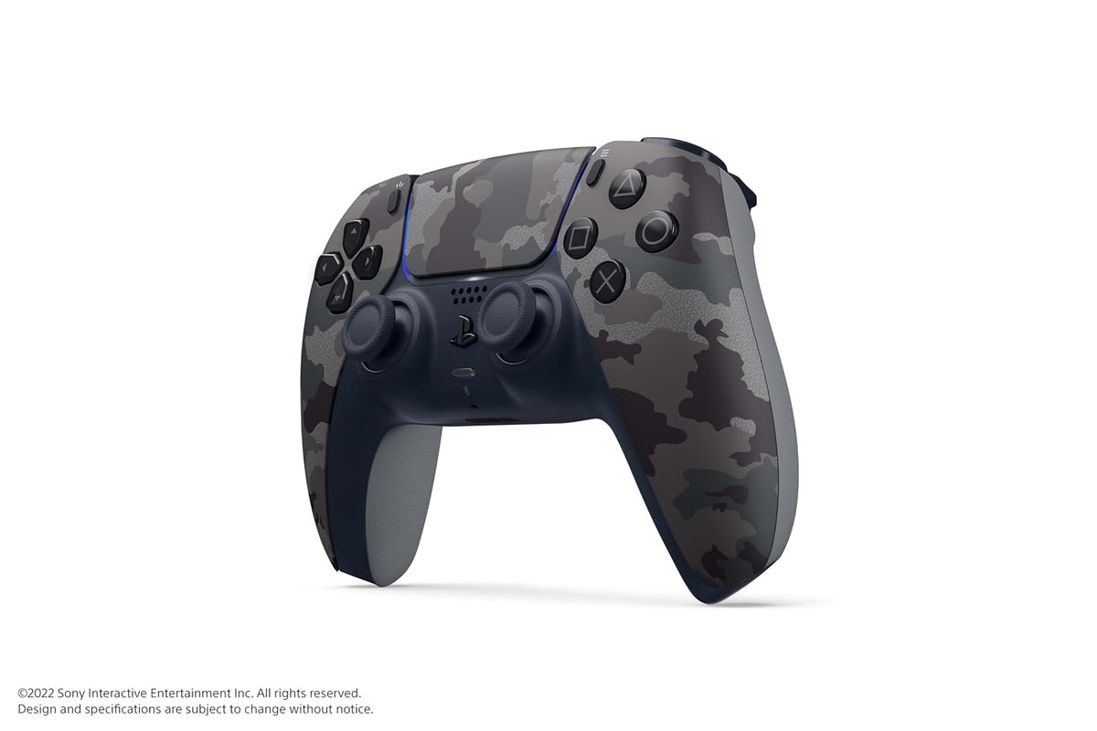 PlayStation DualSense Wireless Controller – Gray Camouflage - For PS5. PC. MAC & Mobile