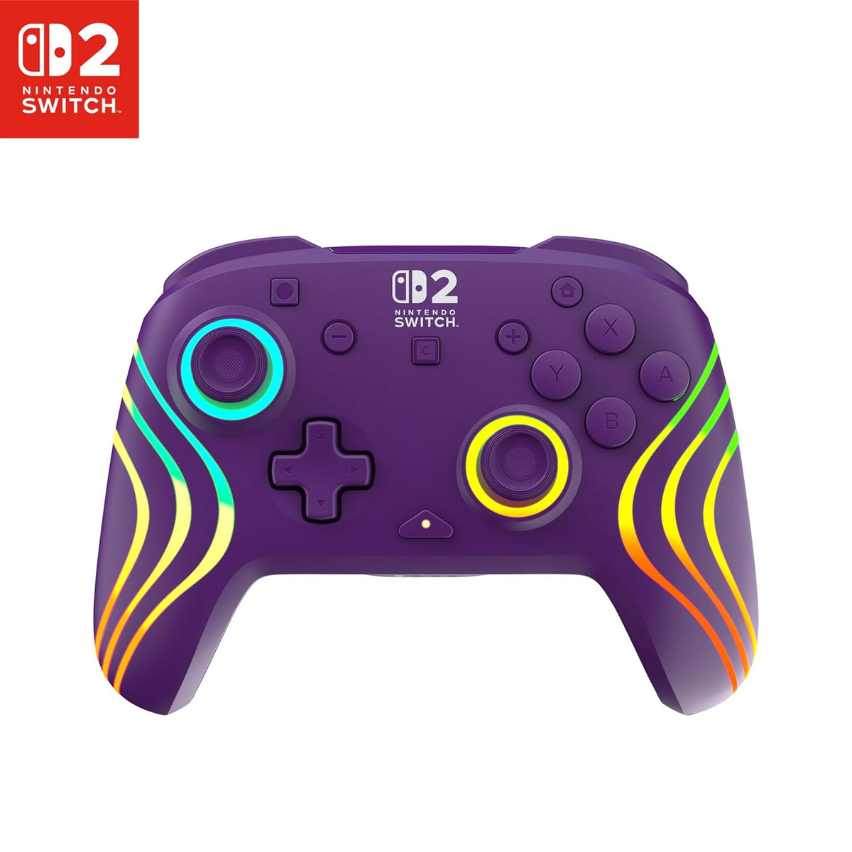 Turtle Beach Afterglow Wave Wireless RGB Game Controller Nintendo Switch 2 | Switch Lite. OLED. TMR Thumbsticks. Rechargeable 20-Hr Battery. 2 Mappable Back Buttons. Motion Controls. C-Button