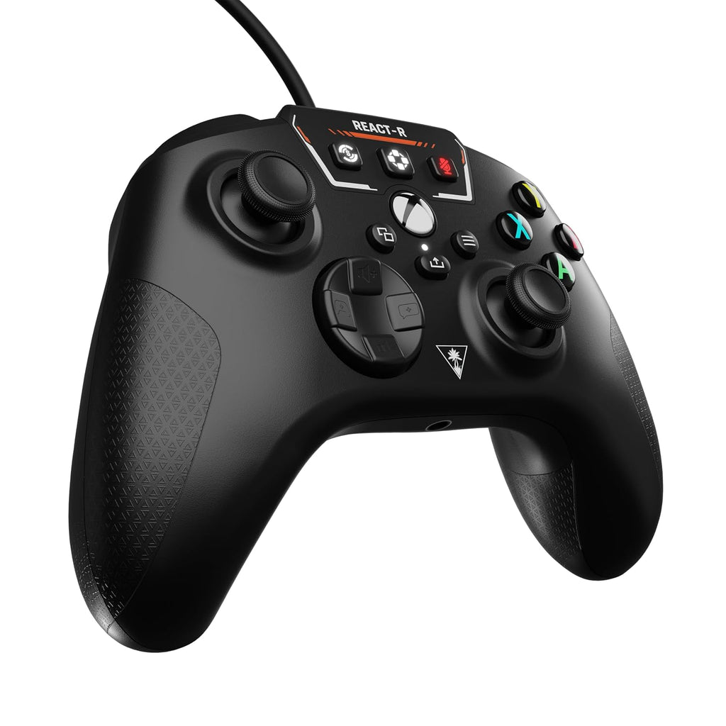 Turtle Beach REACT-R Controller Wired Game Controller – Xbox Series X. Xbox Series S. Xbox One & Windows – Audio Controls. Mappable Buttons. Textured Grips
