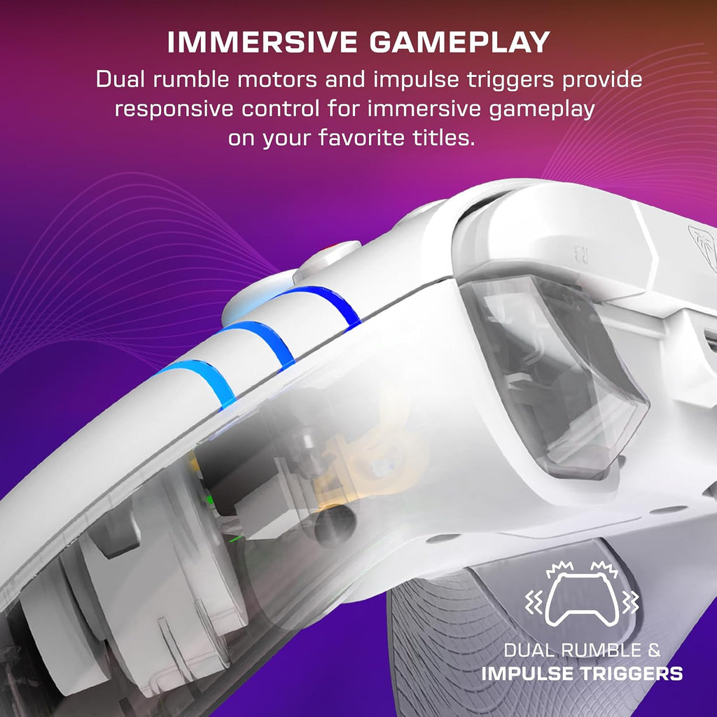 Turtle Beach Afterglow Wave Wired RGB Gaming Controller for Xbox & PC | Xbox Series X|S. Xbox One. Customizable RGB Lighting. 2 Mappable Buttons. Hall-Effect Hair Triggers. Audio Controls