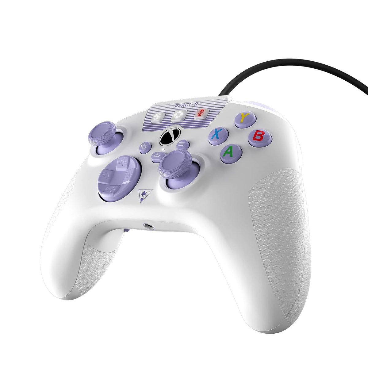 Turtle Beach REACT-R Wired Game Controller – Officially Licensed for Xbox Series X & S. Xbox One. and Windows 10|11 PC's – White & Purple