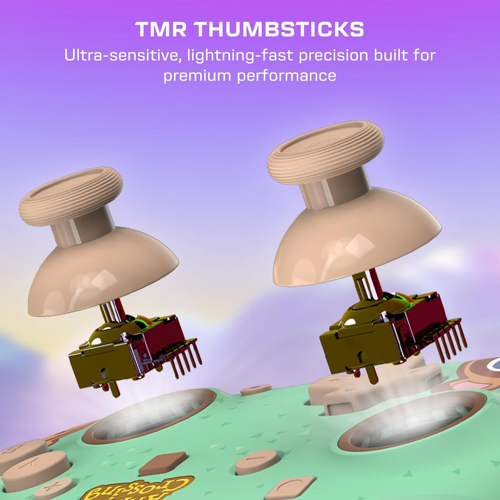 Turtle Beach Rematch Wireless Controller Animal Crossing Nintendo Switch 2 | Nintendo Switch OLED. TMR Thumbsticks. Rechargeable 40-Hr Battery. 2 Mappable Back Buttons. Motion Controls. Timmy Tommy