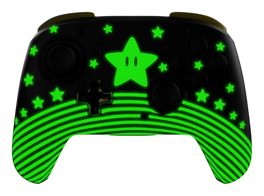 Turtle Beach Rematch Wireless Controller Super Mario Star Nintendo Switch 2 | Nintendo Switch Lite. OLED. Glow-in-the-Dark Design. Rechargeable 40-Hr Battery. 2 Mappable Back Buttons