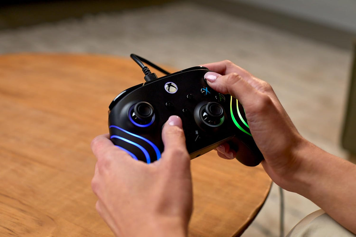 Turtle Beach Afterglow Wave Wired RGB Gaming Controller for Xbox & PC | Xbox Series X|S. Xbox One. Customizable RGB Lighting. 2 Mappable Buttons. Hall-Effect Hair Triggers. Audio Controls