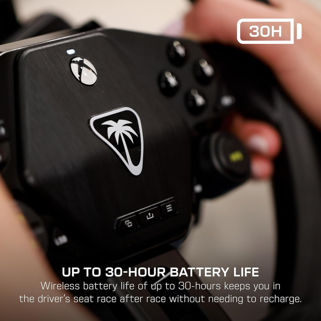 Turtle Beach Racer Wireless Racing Wheel System Officially Licensed for Xbox Series X|S & Xbox One and Windows PCs – Complete Design. Reliable Wireless Connection. up to 30Hr Battery