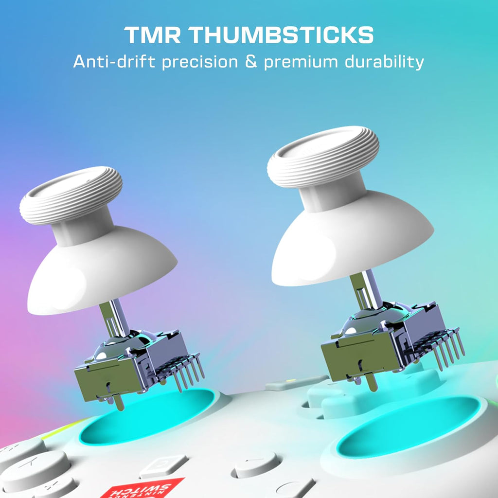 Turtle Beach Afterglow Wave Wireless RGB Game Controller Nintendo Switch 2 | Switch Lite. OLED. TMR Thumbsticks. Rechargeable 20-Hr Battery. 2 Mappable Back Buttons. Motion Controls. C-Button
