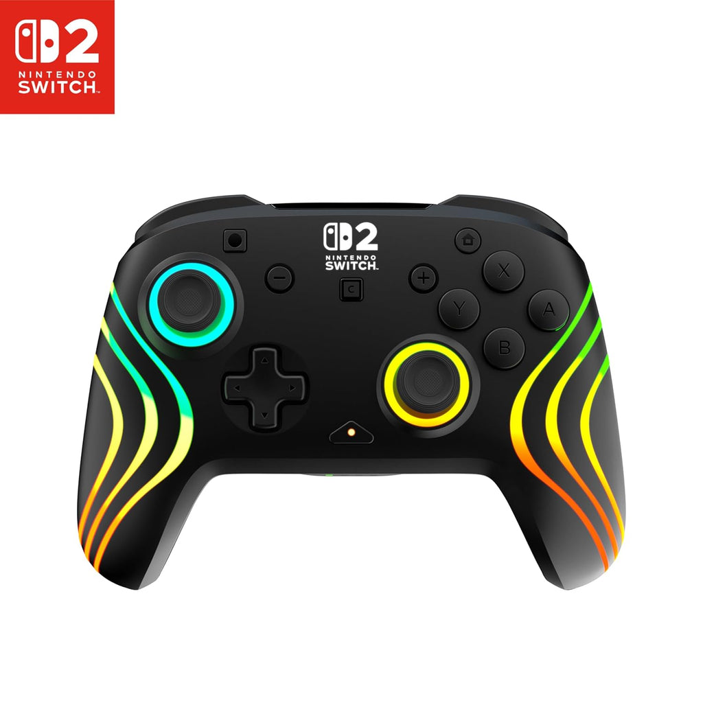 Turtle Beach Afterglow Wave Wireless RGB Game Controller Nintendo Switch 2 | Switch Lite. OLED. TMR Thumbsticks. Rechargeable 20-Hr Battery. 2 Mappable Back Buttons. Motion Controls. C-Button