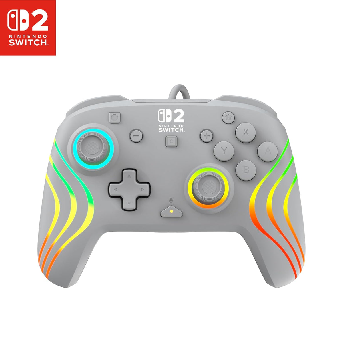 Turtle Beach Afterglow Wave Wired RGB Gaming Controller. Nintendo Switch 2 | Switch Lite. OLED. Hall-Effect Thumbsticks. 2 Mappable Back Buttons. Audio Controls. C-Button for GameChat. RGB Lights