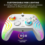 Turtle Beach Afterglow Wave Wired RGB Gaming Controller for Xbox & PC | Xbox Series X|S. Xbox One. Customizable RGB Lighting. 2 Mappable Buttons. Hall-Effect Hair Triggers. Audio Controls