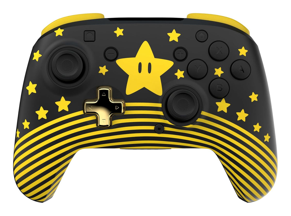 Turtle Beach Rematch Wireless Controller Super Mario Star Nintendo Switch 2 | Nintendo Switch Lite. OLED. Glow-in-the-Dark Design. Rechargeable 40-Hr Battery. 2 Mappable Back Buttons