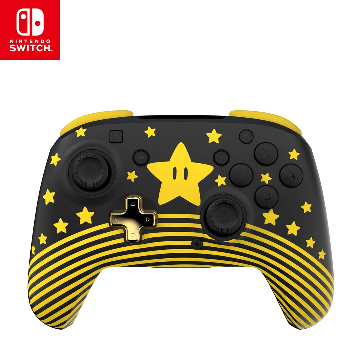 Turtle Beach Rematch Wireless Controller Invincible Mario Nintendo Switch 2 | Nintendo Switch Lite. OLED. Glow-in-the-Dark Design. Rechargeable 40-Hr Battery. 2 Mappable Back Buttons