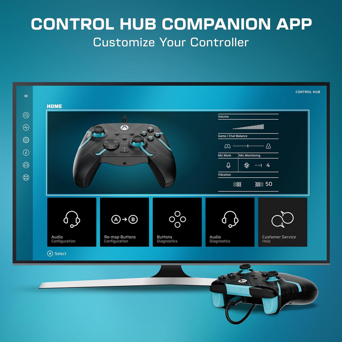 Turtle Beach Rematch Advanced Wired Gaming Controller for Xbox & PC | Xbox Series X|S. Xbox One. PC. 2 Remappable Buttons. Hall-Effect Triggers. Audio Controls. Glows-in-the-Dark