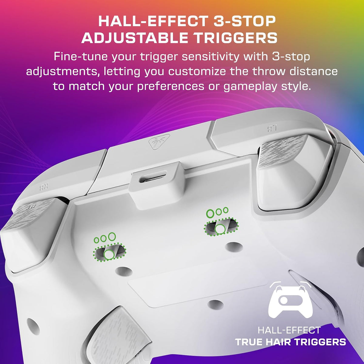 Turtle Beach Afterglow Wave Wired RGB Gaming Controller for Xbox & PC | Xbox Series X|S. Xbox One. Customizable RGB Lighting. 2 Mappable Buttons. Hall-Effect Hair Triggers. Audio Controls