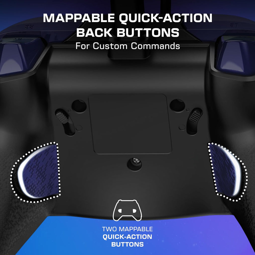 Turtle Beach Rematch Advanced Wired Gaming Controller for Xbox & PC | Xbox Series X|S. Xbox One. PC. 2 Remappable Buttons. Hall-Effect Triggers. Audio Controls. Image Shifting Design