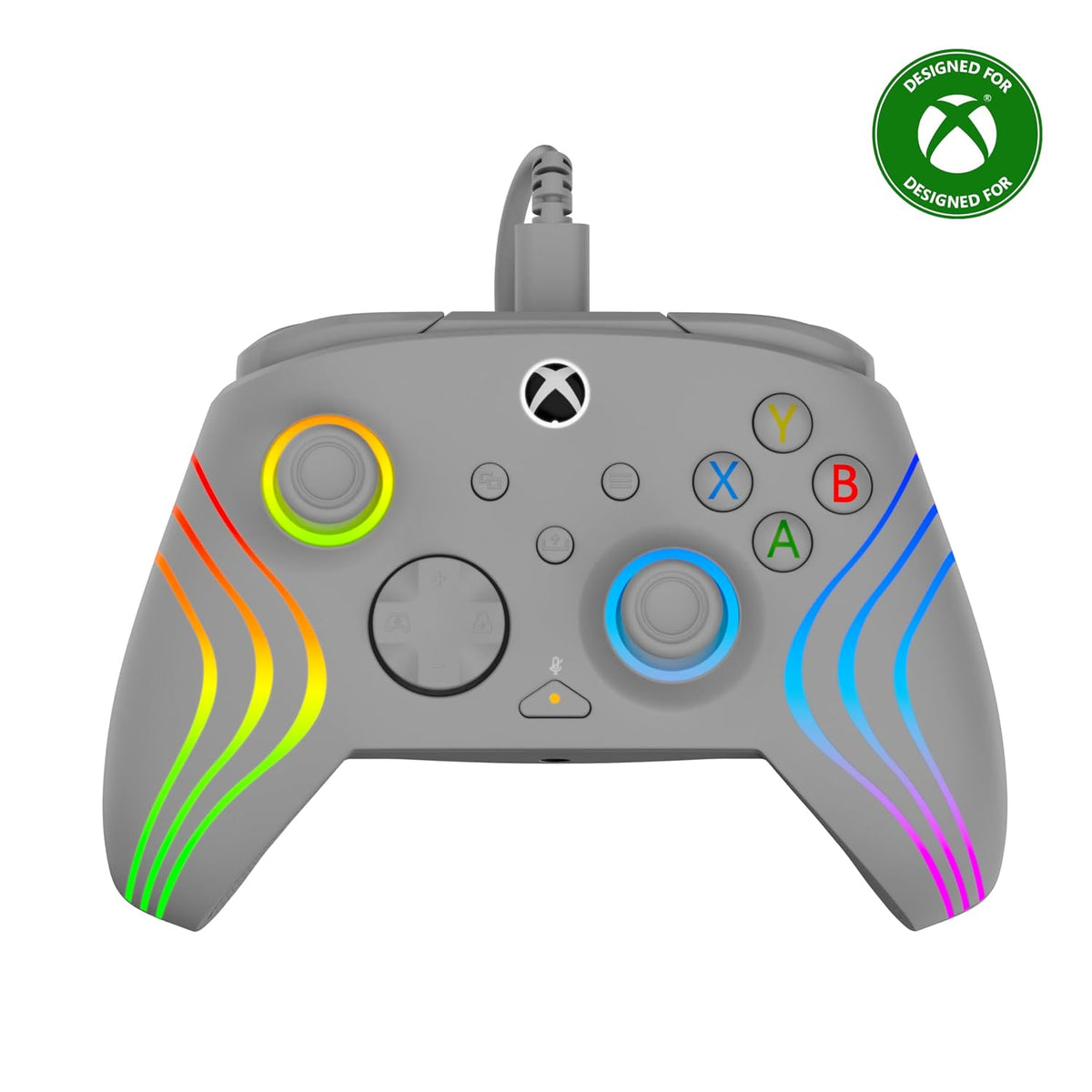 Turtle Beach Afterglow Wave Wired RGB Gaming Controller for Xbox & PC | Xbox Series X|S. Xbox One. Customizable RGB Lighting. 2 Mappable Buttons. Hall-Effect Hair Triggers. Audio Controls