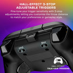 Turtle Beach Afterglow Wave Wired RGB Gaming Controller for Xbox & PC | Xbox Series X|S. Xbox One. Customizable RGB Lighting. 2 Mappable Buttons. Hall-Effect Hair Triggers. Audio Controls