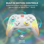 Turtle Beach Afterglow Wave Wireless RGB Game Controller Nintendo Switch 2 | Switch Lite. OLED. TMR Thumbsticks. Rechargeable 20-Hr Battery. 2 Mappable Back Buttons. Motion Controls. C-Button