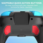 Turtle Beach Rematch Wireless Controller Mario & Luigi Nintendo Switch 2 | Nintendo Switch OLED. TMR Thumbsticks. Rechargeable 40-Hr Battery. 2 Mappable Back Buttons. Motion Controls