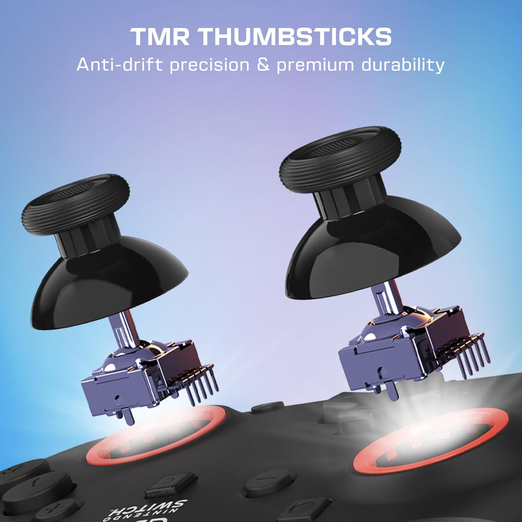 Turtle Beach Rematch Wireless Gaming Controller Nintendo Switch 2. Lite | Nintendo Switch OLED. TMR Thumbsticks. Rechargeable 40-Hr Battery. 2 Mappable Back Buttons. Motion Controls