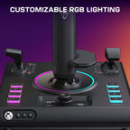 Turtle Beach VelocityOne Flightstick II for Xbox Series X|S. Xbox One & Windows PC - 16-bit Hall-Effect Precision. 8 Axes. 38 Programmable Inputs. RGB Lighting. Flight Display. HOTAS Expandable with Dual Throttle