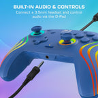 Turtle Beach Afterglow Wave Wired RGB Gaming Controller. Nintendo Switch 2 | Switch Lite. OLED. Hall-Effect Thumbsticks. 2 Mappable Back Buttons. Audio Controls. C-Button for GameChat. RGB Lights