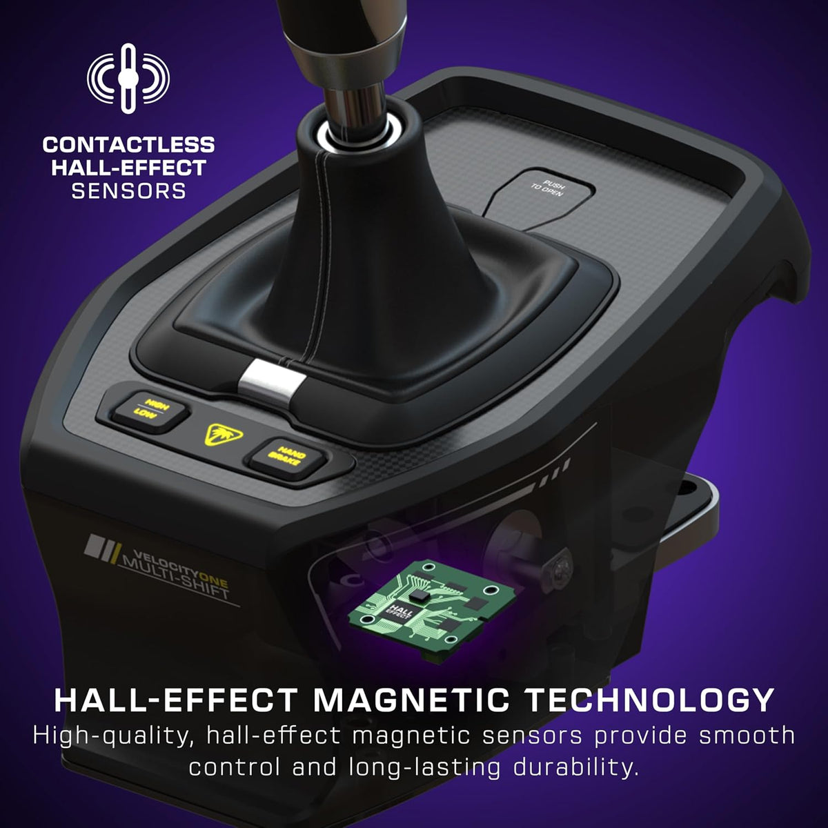 Turtle Beach VelocityOne Multi-Shift Sim Racing Shifter. Handbrake Xbox. PC | Xbox Series X|S. Xbox One. Windows PC. 7-Gear + R H-Gate & Sequential Shifter. Handbrake. Hall-Effect Magnetic Sensors