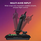Turtle Beach VelocityOne Flightstick II for Xbox Series X|S. Xbox One & Windows PC - 16-bit Hall-Effect Precision. 8 Axes. 38 Programmable Inputs. RGB Lighting. Flight Display. HOTAS Expandable with Dual Throttle