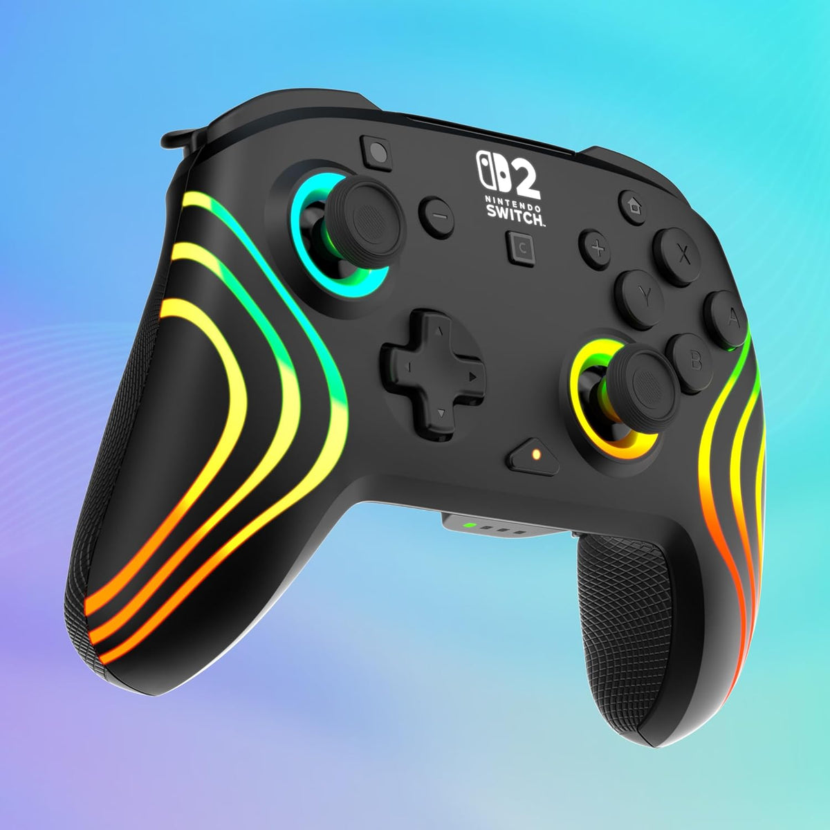 Turtle Beach Afterglow Wave Wireless RGB Game Controller Nintendo Switch 2 | Switch Lite. OLED. TMR Thumbsticks. Rechargeable 20-Hr Battery. 2 Mappable Back Buttons. Motion Controls. C-Button
