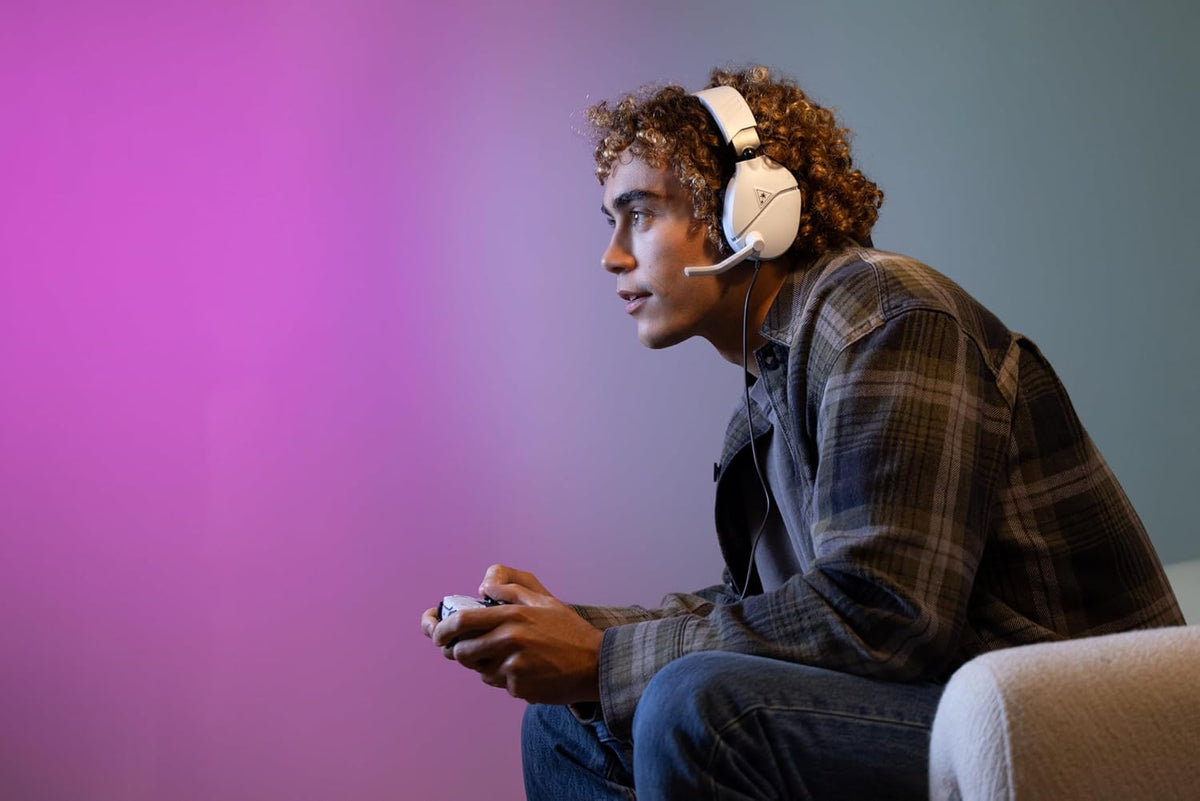 Turtle Beach Recon 70 Wired Multiplatform Gaming Headset for PS5. PC. Xbox | PlayStation. PS4. Xbox Series X|S. Xbox One. Mobile. Flip-to-Mute Mic. 40mm Speakers. Lightweight. Soft Earpads