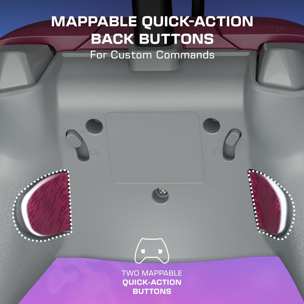 Turtle Beach Rematch Advanced Wired Gaming Controller for Xbox & PC | Xbox Series X|S. Xbox One. PC. 2 Remappable Buttons. Hall-Effect Triggers. Audio Controls. Image Shifting Design