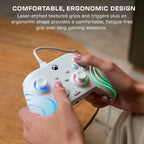 Turtle Beach Afterglow Wave Wired RGB Gaming Controller for Xbox & PC | Xbox Series X|S. Xbox One. Customizable RGB Lighting. 2 Mappable Buttons. Hall-Effect Hair Triggers. Audio Controls