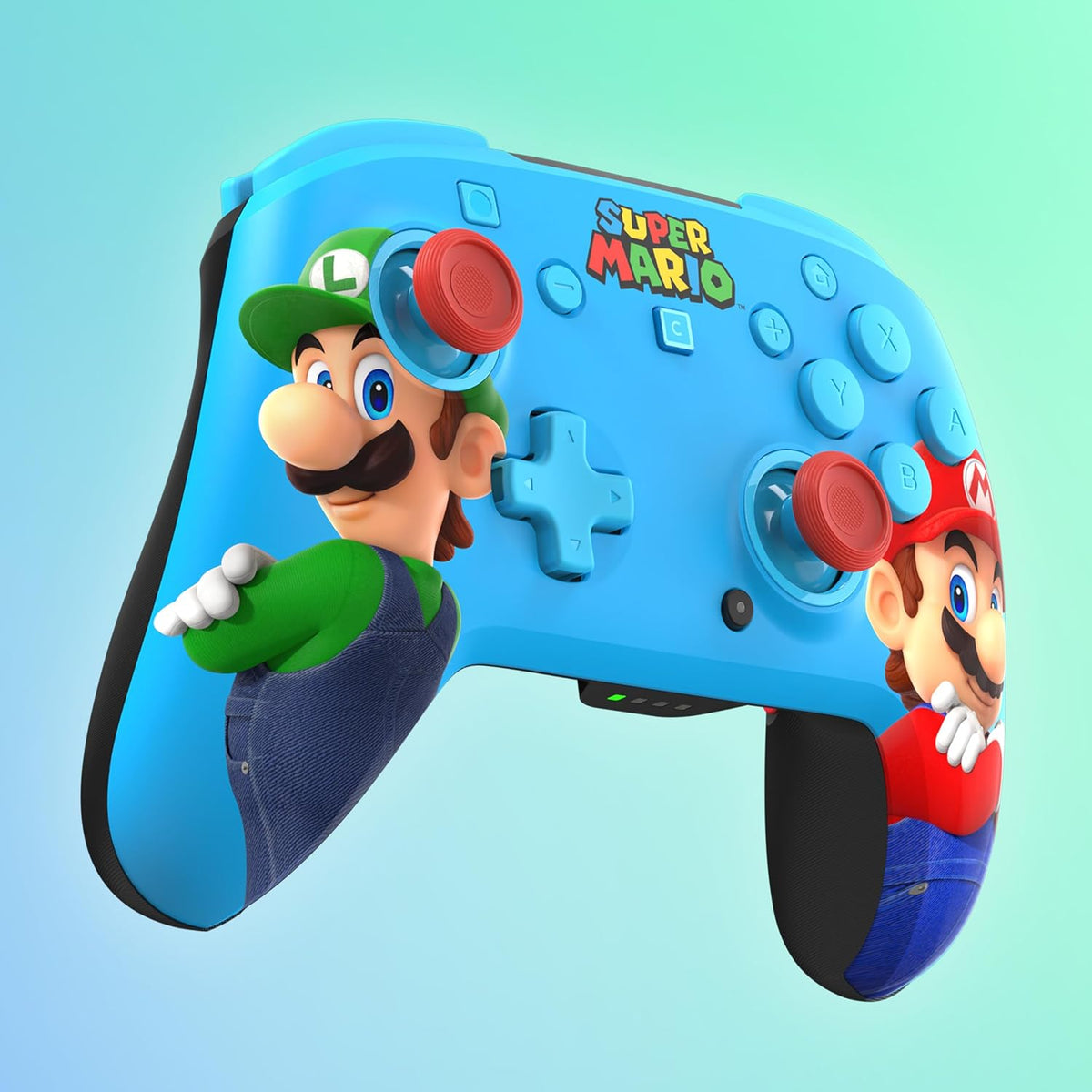 Turtle Beach Rematch Wireless Controller Mario & Luigi Nintendo Switch 2 | Nintendo Switch OLED. TMR Thumbsticks. Rechargeable 40-Hr Battery. 2 Mappable Back Buttons. Motion Controls