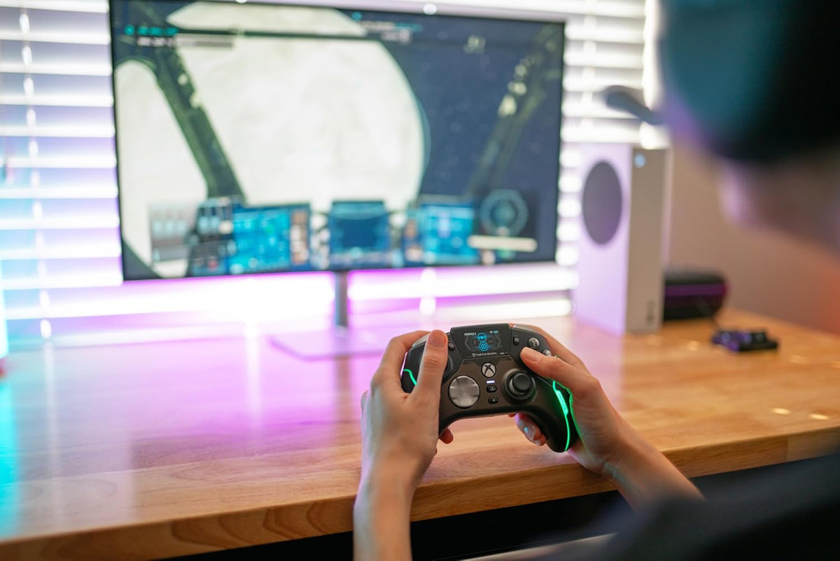 Turtle Beach Stealth Ultra Wireless RGB Gaming Controller. Xbox Series X|S | Also works with PC. Xbox One. Android. Bluetooth. Customizable Display Screen. Rapid Charging Dock. 30-Hr Battery