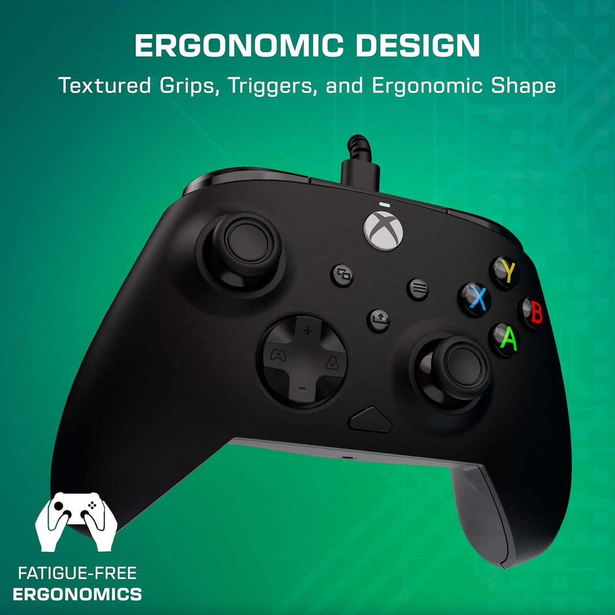 Turtle Beach Rematch Core Wired Gaming Controller. Xbox Series X|S. PC | Xbox One. Hall-Effect Thumbsticks. Audio Controls. Rumble Motors & Impulse Triggers. Ergonomic.